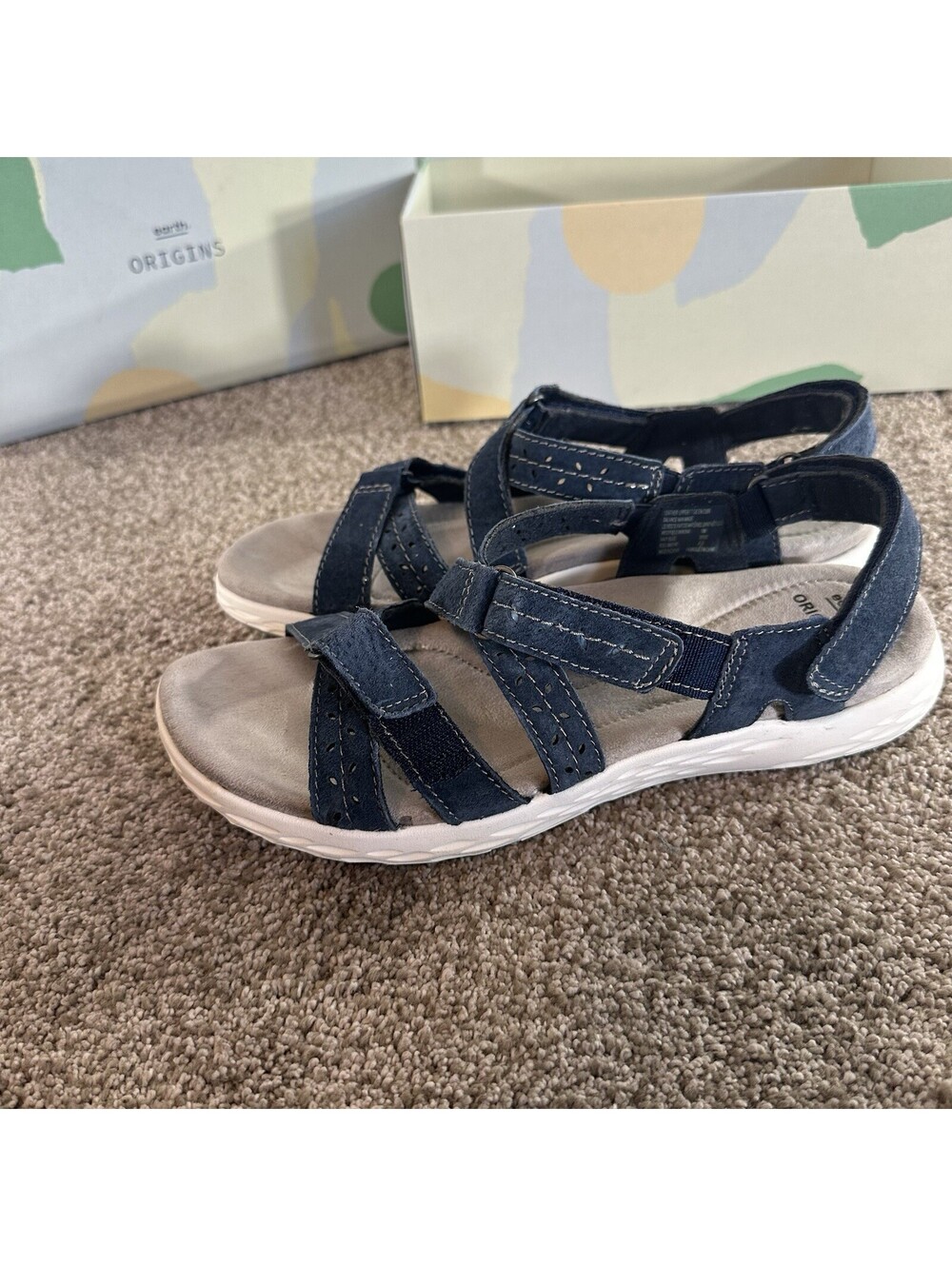 Earth Origins Suede Adjustable Sport Sandals Westfield Wendy Winona Sedona 10